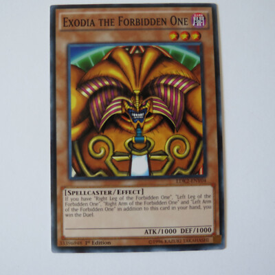Yugioh! Exodia the Forbidden One - LDK2-ENY04 - Common - 1st Edition actual pic-image