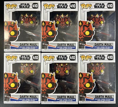 Star Wars: Clone Wars Darth Maul with Light Saber Funko Pop #410 Full Case of 6-image