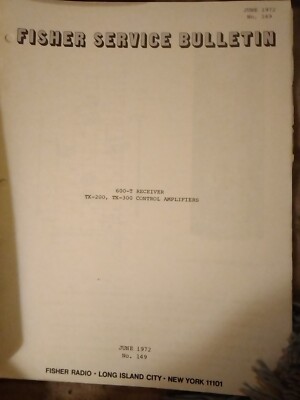 Fisher 600 Parts List AM-FM Stereo Receiver Original-image