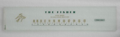 Fisher 400 Tube Receiver Part : Dial Glass-image