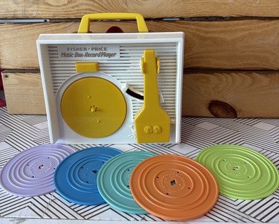 Fisher Price Mattel Music Box Record Player Musical Classic Nursery Rhymes 2014-image