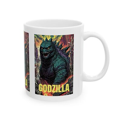 Godzilla Ceramic Mug, Unique Monster Design, Kaiju Lover Gift, Movie Fan Coffee-image