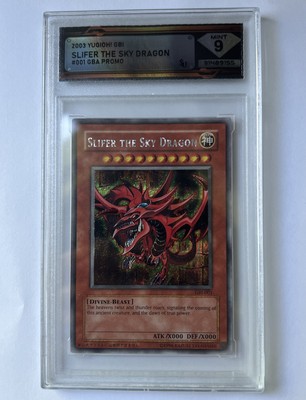 2003 Slifer The Sky Dragon #001 Yugioh GBA Promo / DSG 9-image