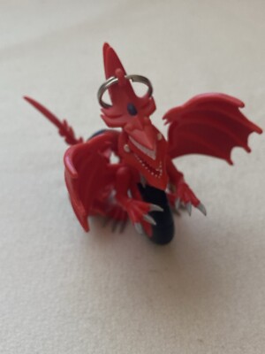 Yugioh Yu-Gi-Oh  Backpack Hanger Clip Keychain Slifer the Sky Dragon Red Black-image