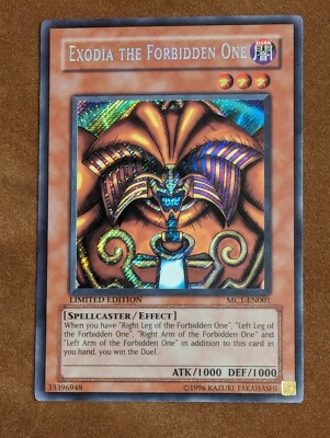 Exodia The Forbidden One. Limited Edition. MC1-EN001. Secret Rare. Yu-Gi-Oh! -image