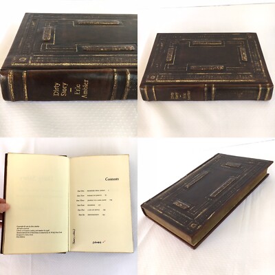 Dirty Story by Eric Ambler 1967 First Edition Collectors Custom Leather Bound-image