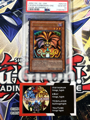 Yugioh PSA 10 Exodia The Forbidden One DB1-EN139 Ultra Rare-image