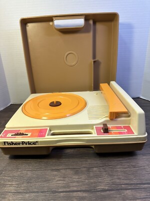 VTG Fisher Price 1978 Record Player #825 TESTED WORKS PERFECT 33 45 RPM-image