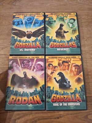 Godzilla Lot Classics 2000s- King Of Monsters Godzilla VS Mothra Rodan  4 DVD-image