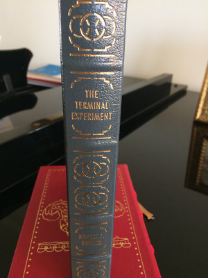 THE TERMINAL EXPERIMENT Easton Press Robert Sawyer beautiful LIKE NEW condition!-image