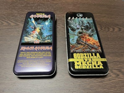 Godzilla VS Series Canned Pencil Case Set Space Godzilla Mechagodzilla Used-image
