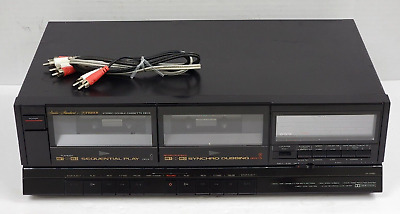 Fisher Studio Standard CR-W881 Double Cassette Deck Player/Recorder Needs Belts!-image