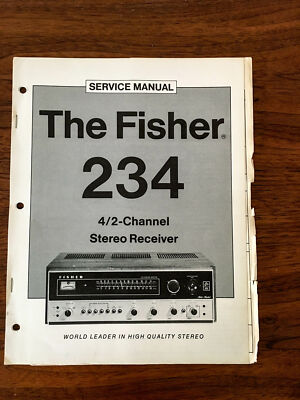 Fisher Model 234 Receiver Service Manual *Original*-image