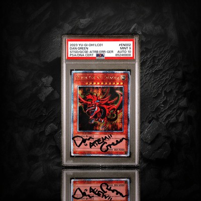 PSA 9/Auto 10 Slifer the Sky Dragon Quarter Century Dan Green Signed Pop 2-image