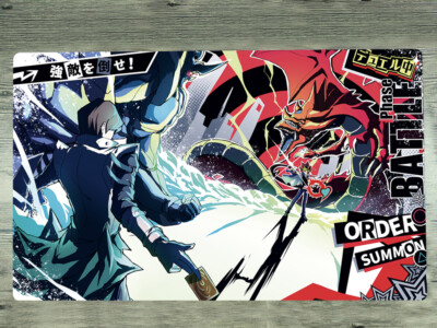 WVICM Playmat Slifer the Sky Dragon & Kaiba Seto TCG CCG Card Game Mat Free Bag-image