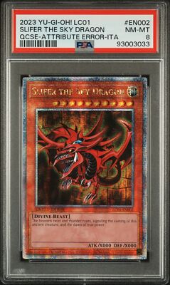 PSA 8 - Yu-Gi-Oh Card - LC01-EN002 - SLIFER THE SKY DRAGON (25th QCSR Holo)-image