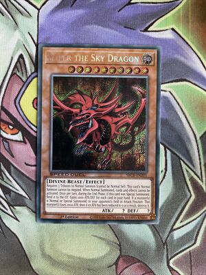 SBCB-EN201 Slifer The Sky Dragon Secret Rare 1st Edition NM Yugioh Card -image