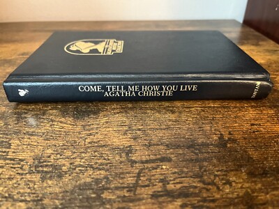 Agatha Christie Mystery Black Leatherette Book COME, TELL ME HOW YOU LIVE-image