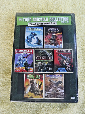 NEW/SEALED 4 DVD SET! TOHO GODZILLA COLLECTION V.2! 7 GREAT MOVIES! GETTING RARE-image