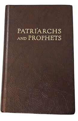 Patriarchs and Prophets Ellen G White 1958 Pacific Press Marooon Faux Leather HC-image