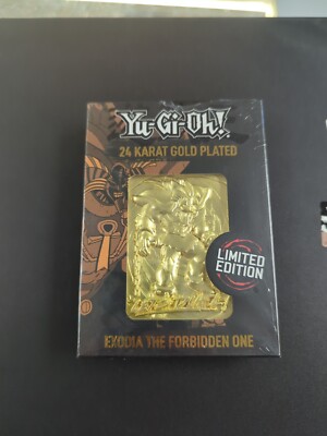 YUGIOH Exodia the Forbidden One 24 Karat Gold Plated Limited Edition-image