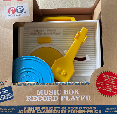 New Fisher-Price Toys - Music Box Record Player 10 Tunes  18 Mo Up-image