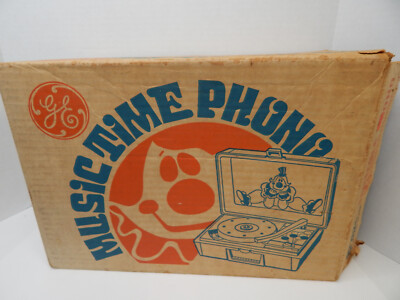 Vtg GE Youth Electronics Record Player General Electric RP3126B Music Toy NICE!!-image