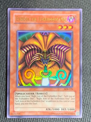 YGO-1x  Exodia the Forbidden One - LOB-124 - Ultra Rare - Unlimited Edition-image