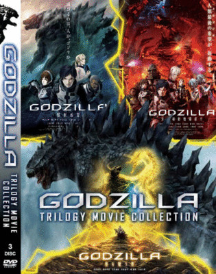 DVD ANIME GODZILLA THE MOVIE 1-3 ~ENGLISH VERSION~ Region All -image