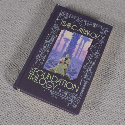 The Foundation Trilogy Isaac Asimov Bonded Leather Gilded Ribbon Bookmark-image