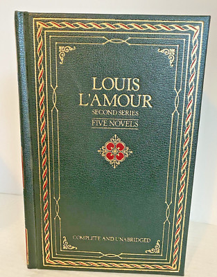 Louis L'Amour Second Series Five Novels Leather Bound Book 1981 Chatham River-image