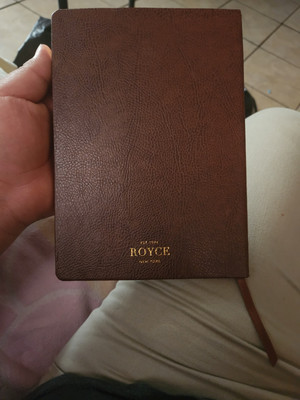 Royce New York Leather Bound Journal, Pebble Grain Leather  8.25