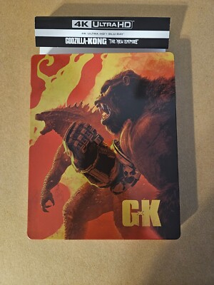 GODZILLA X KONG THE NEW EMPIRE 4K UHD BLU RAY STEELBOOK NO DIGITAL-image
