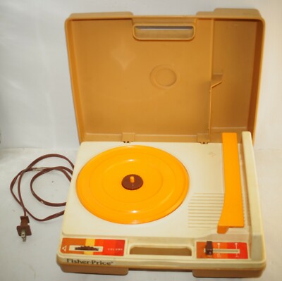 Vintage 1978 Fisher Price Record Player Model 825 Phonograph Turntable Works-image