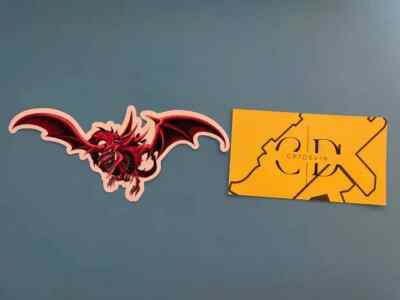 Slifer the Sky Dragon Glossy Sticker 5'' x 2.5'' | Yu-Gi-Oh!-image