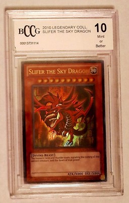 2010 Yu-Gi-Oh Yugioh Legendary Collection Slifer The Sky Dragon BCCG 10 Mint-image