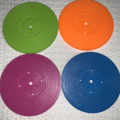 Vintage Fisher Price Record Player/Music box  4 Replacement DISCS ONLY-image