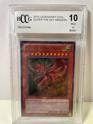 Yu-Gi-Oh! Slifer the Sky Dragon LC01-EN002 Legendary Collection beckett 10-image