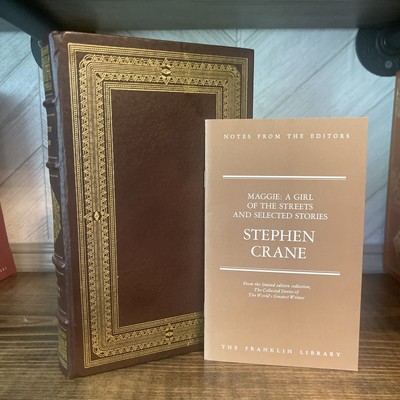 Franklin Library Stephen Crane MAGGIE: A GIRL OF THE STREETS Ltd Edition NOTES-image