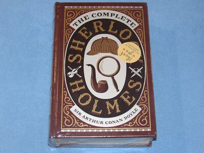THE COMPLETE SHERLOCK HOLMES by Sir Arthur Conan Doyle (Leather Hardback) ***NEW-image