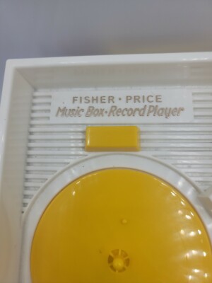 Fisher Price Record Player Retro 2014 With 4 Records - Music Box Tested & Works-image