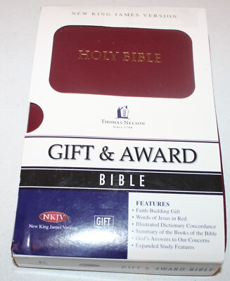 Holy Bible - NKJV Classic Series Gift Edition Thomas Nelson NEW Red Softcover-image