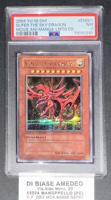 PSA 7 SLIFER THE SKY DRAGON YMA-EN001 LIMITED EDITION MOVIE ANI-M. ENGLISH 2004-image