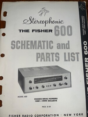 Fisher 600 10001 - 19999 Service Manual AM-FM Stereo Receiver Original-image