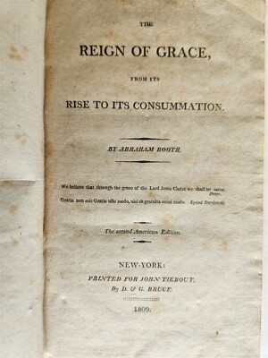 1809 REIGN of GRACE from its RISE TO ITS CONSUMMATION antique AMERICANA A.BOOTH-image