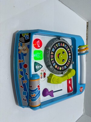 Fisher-Price Laugh & Learn Remix Record Player, Activity Toy with Lights Sounds-image