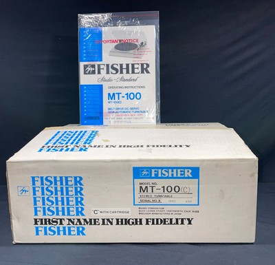 Vintage FISHER MT-6310 Belt Drive DC- Servo Semi Automatic Stereo Turntable New-image