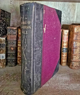 Old Book in English - 1851 WORKS OF SAMUEL JOHNSON Lives of the Poets-image