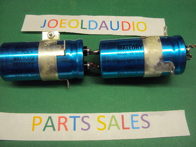  Fisher 404 Quad Receiver Filter Capacitors. 50V 8000 UF Parting Out Fisher 404.-image