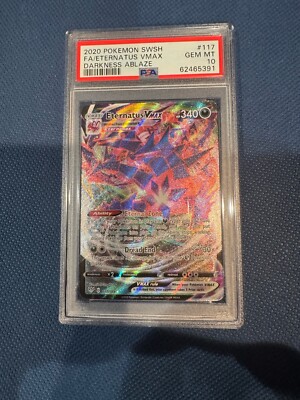 Pokemon TCG Enternatus Vmax Darkness Ablaze PSA Graded 10 Gem Mint-image